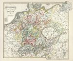 Germany from 1493 to 1618, historical map, 1846