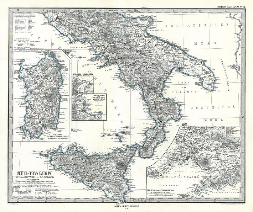 Southern Italy & Sardinia, 1879