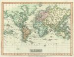 World on Mercators Projection, 1808