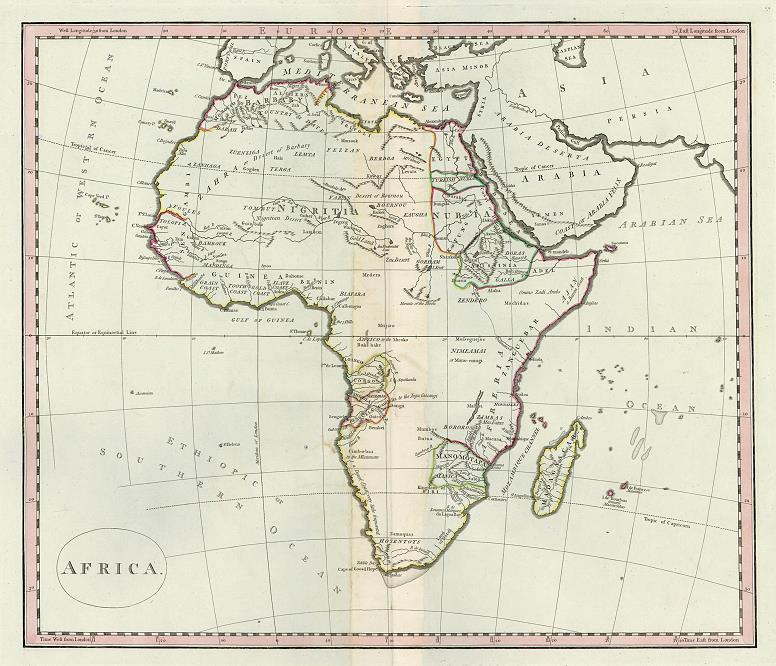 Africa, about 1820