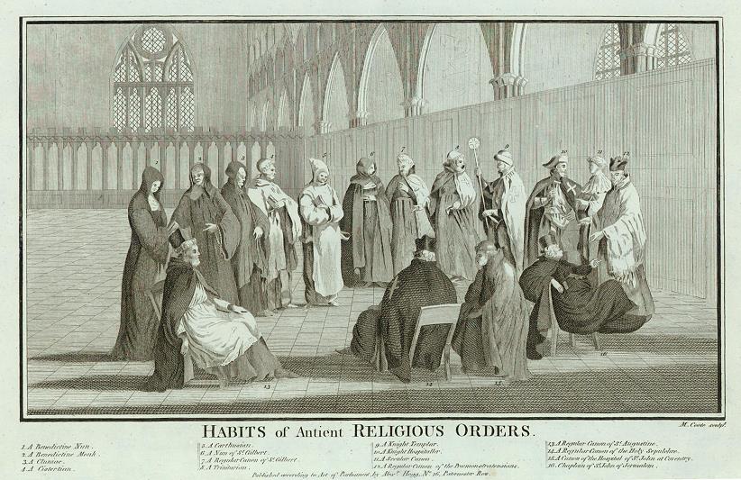 Habits of the Ancient Religious Orders, 1786