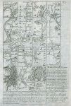 Middlesex / Bucks / Berkshire, route map with London, Brentford, Maidenhead & Reading, 1764