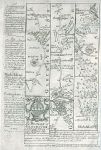 Gloucestershire, route map with Birdlip Hill, Gloucester, Longhope & Monmouth, 1764