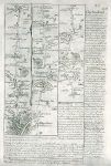 Essex, route map with London, Ilford, Rumford, Burntwood & Chelmsford, 1764