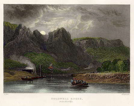 Monmouthshire, Coldwell Rocks on the Wye, 1836