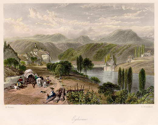 Germany, Eglisau view, 1858