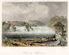 Germany, Rhine Falls at Schaffhausen, 1858