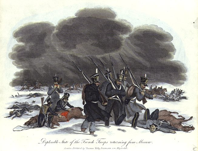 French troops returning from Moscow (in 1812), 1817