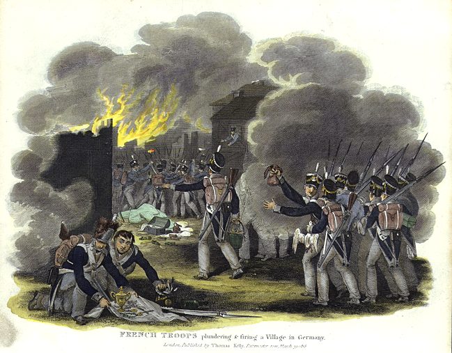 French troops plundering in Germany, 1817