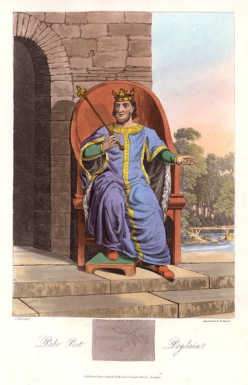 Pabo, British 5th century King of the Pennines, Hamilton/Smith, 1815