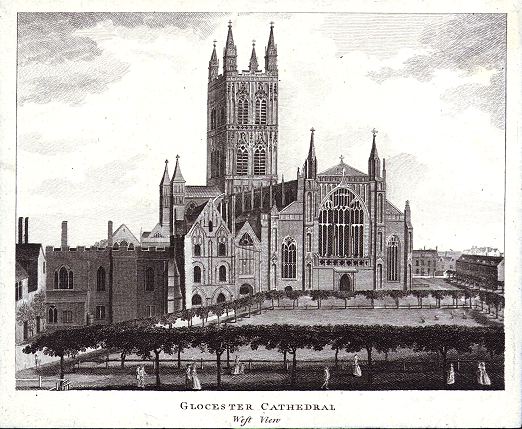 Gloucester Cathedral, 1800
