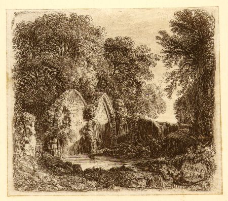 Lancashire, Furness Abbey, etching, 1814 / 1840
