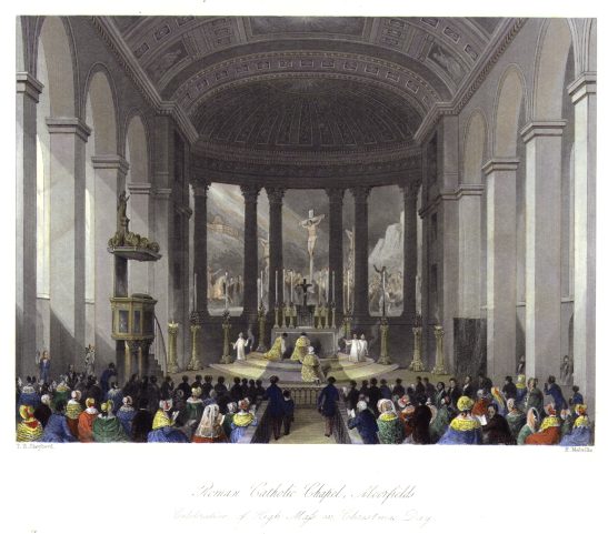 London, Moorfields RC Chapel, 1845