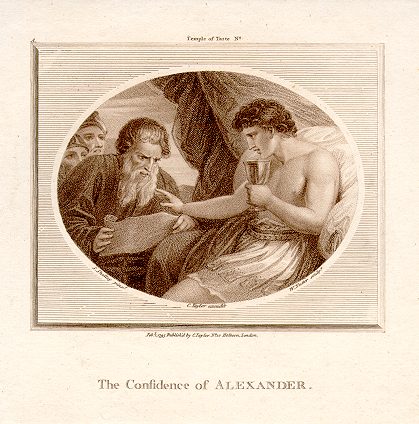 The Confidence of Alexander, S.Shelley & W.Nutter, sepia stipple, 1795