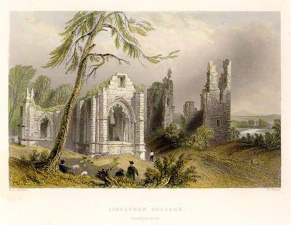 Scotland, Dumfries, Lincluden College, 1840