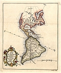 digital map of america in 1758
