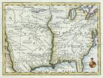 digital map of colonial north america by Gibson, 1763