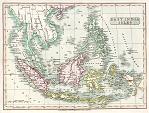 digital historical map of east indies, 1820
