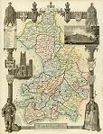 digital download of historical antique map of Cambridgeshire, 1837