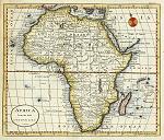 historical digital map of africa in 1792