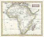 digital map of africa, Tallis, about 1847