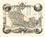 digital download of historical antique map of Berkshire, 1837