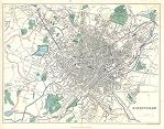 digital download historical plan of birmingham in 19th century