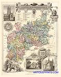 digital download of historical antique map of Gloucestershire, 1837