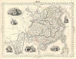digital image download map of china and burma by Tallis / Rapkin