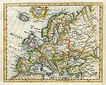 digital antique map of europe by thomas kitchin, 1770