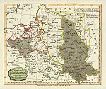 digital image download of antique map of poland in 1807