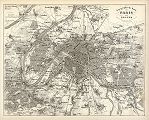 digital download antique plan of paris in 1855