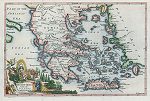 digital image download of decorative antique map of ancient greece