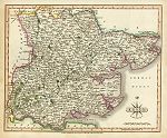 digital download of historical antique map of essex in 1809